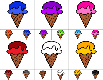 ice cream color match game