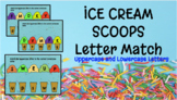ICE CREAM SCOOPS Letter Match