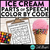 ICE CREAM color by code popsicles coloring page PARTS OF S