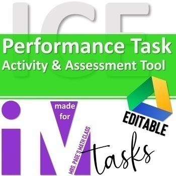 Preview of ICE Performance Task Activity & Assessment Tool | Mini-Lesson | Math Center