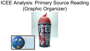 Preview of ICEE Analysis: Primary Source Reading (Graphic Organizer)
