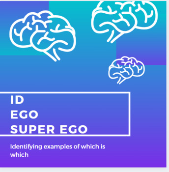 Preview of ID, Ego, SuperEgo