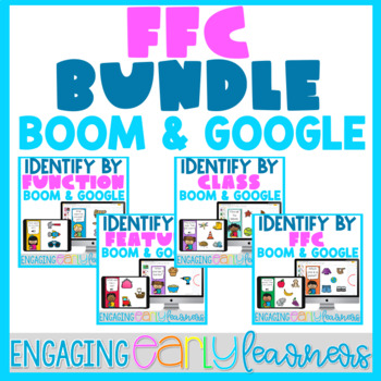 Preview of ID by Feature Task Cards BUNDLE | Boom Cards™ Google Slides for PreK Preschool