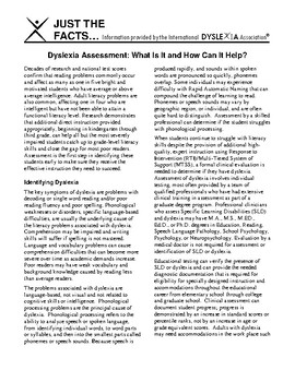 Preview of IDA Dyslexia Assessment