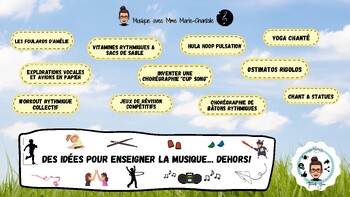 Preview of IDÉES pour ENSEIGNER la MUSIQUE... DEHORS! (Gratuit!)