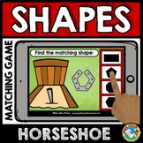 IDENTIFY 2D SHAPES MATCHING GAME BOOM CARDS HORSESHOE ACTI