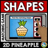 IDENTIFY 2D SHAPES MATCHING GAME PINEAPPLE BOOM CARDS ACTI