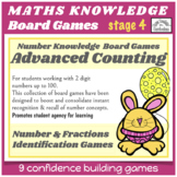 IDENTIFY NUMBERS and FRACTIONS to 100 Math Center Board Ga