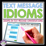 Idiom Activity - Idiom Text Messages Creative Assignments 