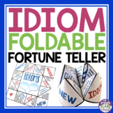 Idioms Paper Fortune Teller Activity - Idioms Game Hands-O