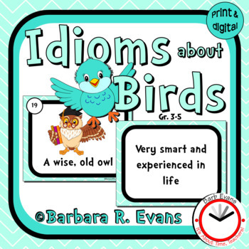 IDIOM TASK CARDS Bird Idioms Activity Games Figurative Language Literacy  Center