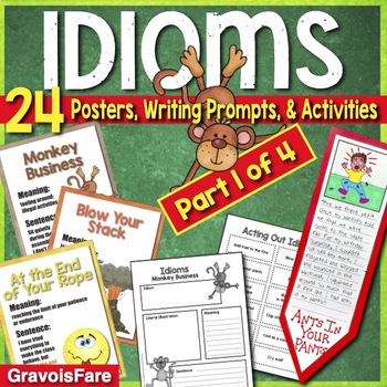 Idiom Matching Game or Poster  Teaching figurative language, Classroom  language, Teaching writing