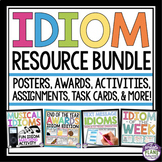 Idioms Activities, Assignments, Posters, Task Cards, and A