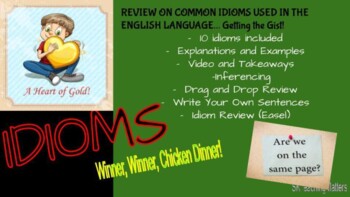 Preview of IDIOMS! Perfect Time to Review Common Idioms! (PDF Format)