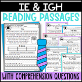 IE and IGH Reading Passages: Long I with Comprehension Questions