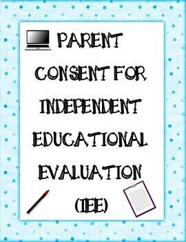 Preview of IEE Parent Consent Form