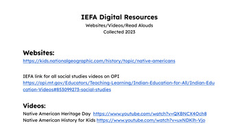 Preview of IEFA and Native American Digital Resources