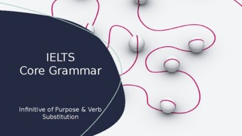 Preview of IELTS Core Grammar (2) Infinitive of Purpose and Verb Substitution