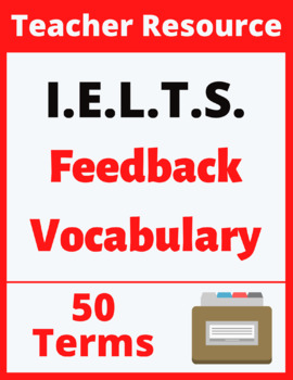 Preview of IELTS Feedback Vocabulary for Instructors (Taster)