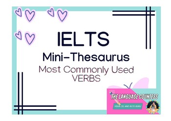Preview of IELTS Mini Thesaurus: Most Commonly Used Verbs