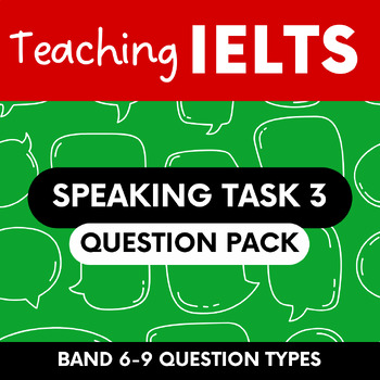 Preview of IELTS Speaking Task 3 Sample Question Pack
