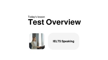Preview of IELTS Test overview of speaking - What to expect in an IELTS exam
