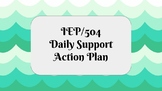 IEP/504 Daily Support Action Plan