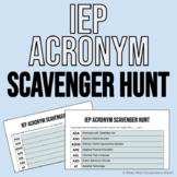 IEP Acronym Scavenger Hunt