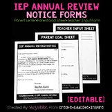 IEP Annual Review Notice EDITABLE