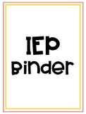 IEP Binder