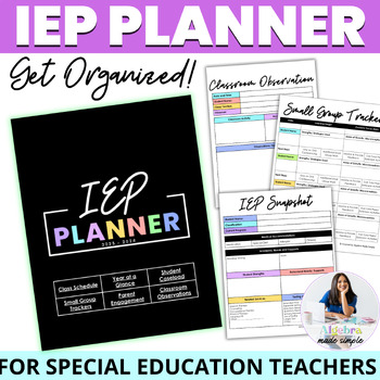 Preview of IEP Planner Special Education Teachers Caseload Back to School Organization