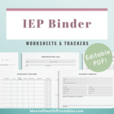 IEP Binder for Special Education Teachers / School Psychol