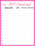 IEP Binder with individual service pages and schedule(hori