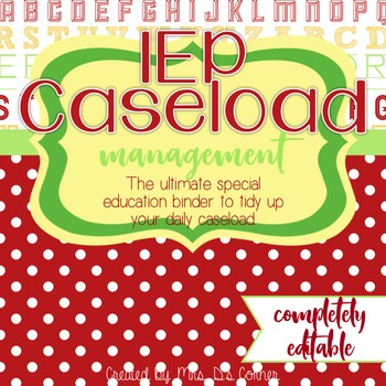 The Ultimate Special Education Binder - School Apples {editable} IEP Binder