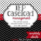 The Ultimate Special Education Binder - Black White Red {editable} IEP Binder
