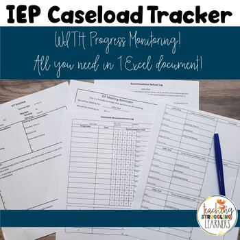 Preview of IEP Caseload Tracker with Progress Monitoring