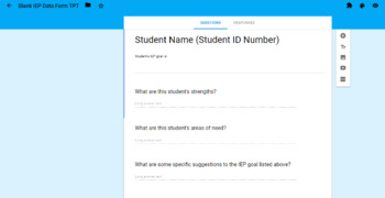 Preview of IEP Data Collection Form