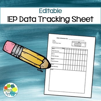 Preview of Editable IEP Data Tracking Sheet