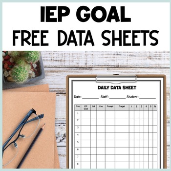 Preview of IEP Data Collection Sheets for ABA, Discrete Trial, Special Education Free