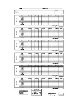 Preview of IEP Data Documentation Worksheet