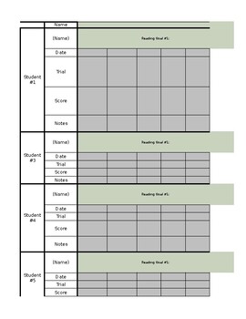 Preview of IEP Data Tracking Sheet