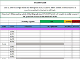 IEP Data Tracking Spreadsheets (Reading - W Questions)