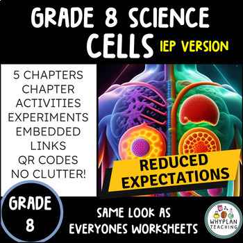 Preview of IEP Empower | Grade 8 Ontario Science Cells Student Workbook