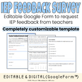 IEP Feedback & Data Collection l Teacher Feedback Google F