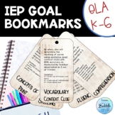 IEP Goal Bank Bookmark Language Reading K-6 obejctives 