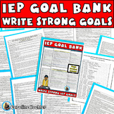 IEP Goal Bank Special Ed ELA Math Behavior Objectives Func