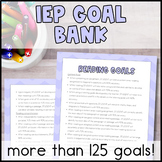 IEP Goal Bank for Writing IEP Goals