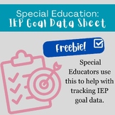 IEP Goal Data Collection Sheet FREEBIE
