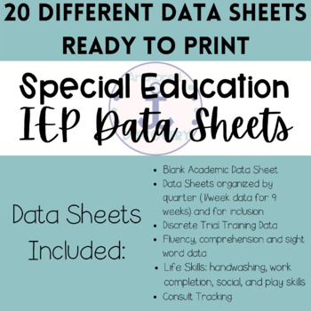 Preview of IEP Goal Data Collection Sheets