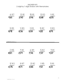 iep goal monitoring assessments 2 digit by 1 digit division with